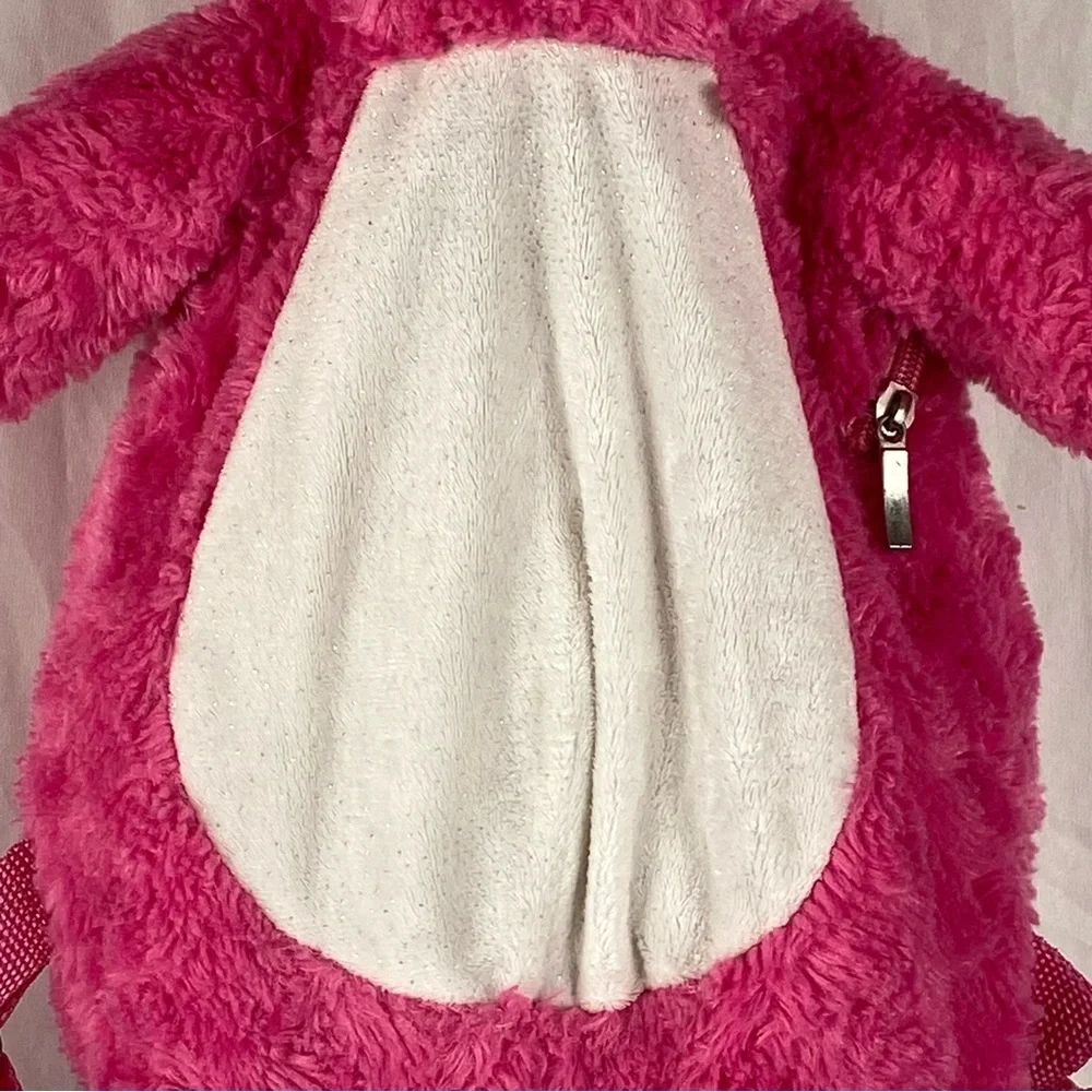 Pink Penguin Plush Backpack